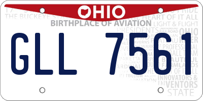 OH license plate GLL7561