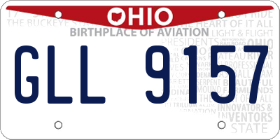 OH license plate GLL9157