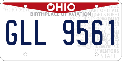 OH license plate GLL9561