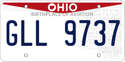 OH license plate GLL9737