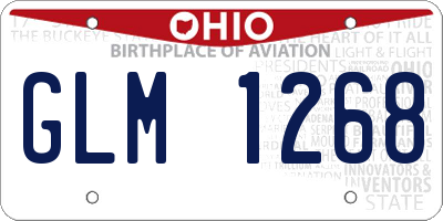 OH license plate GLM1268
