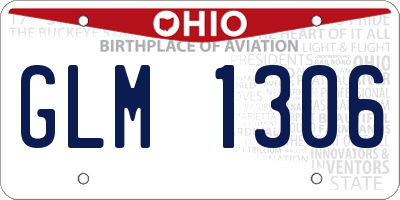 OH license plate GLM1306