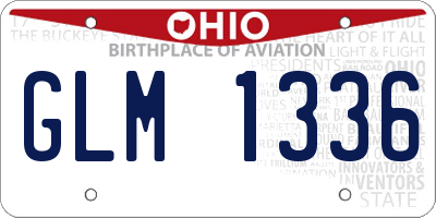 OH license plate GLM1336