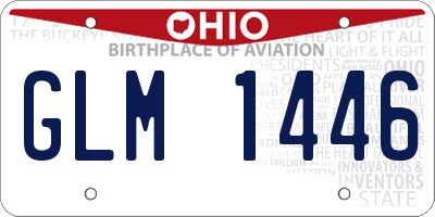 OH license plate GLM1446
