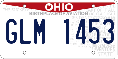 OH license plate GLM1453
