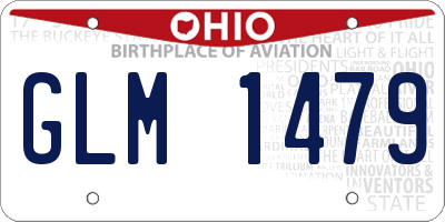 OH license plate GLM1479