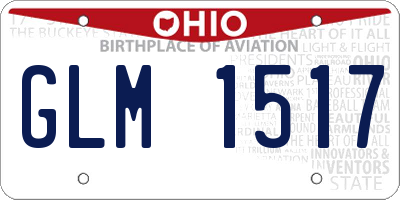 OH license plate GLM1517