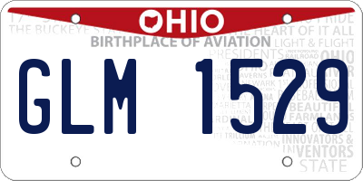 OH license plate GLM1529