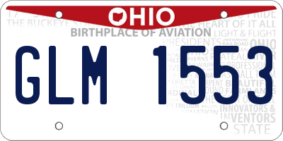 OH license plate GLM1553