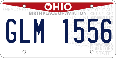 OH license plate GLM1556