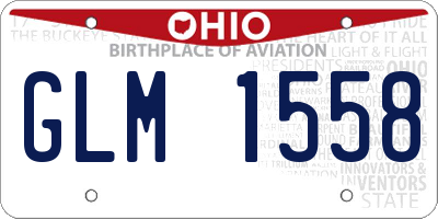 OH license plate GLM1558
