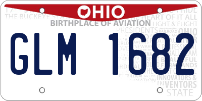 OH license plate GLM1682