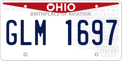 OH license plate GLM1697