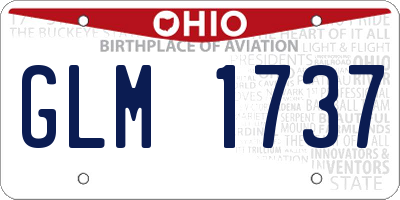 OH license plate GLM1737