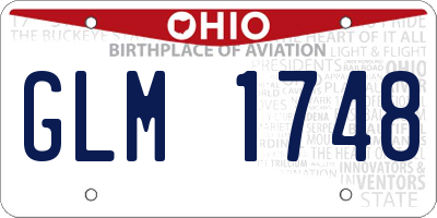 OH license plate GLM1748