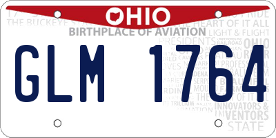 OH license plate GLM1764