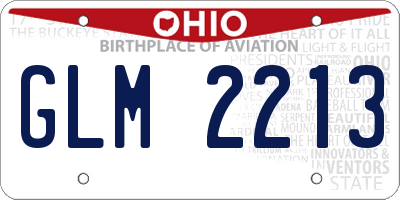 OH license plate GLM2213