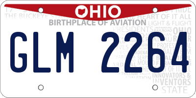 OH license plate GLM2264