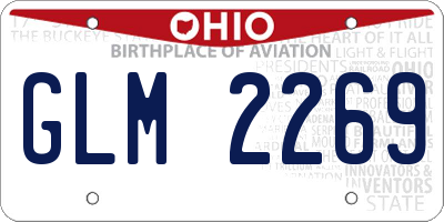 OH license plate GLM2269