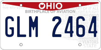 OH license plate GLM2464