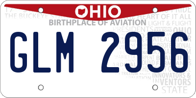 OH license plate GLM2956