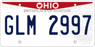 OH license plate GLM2997