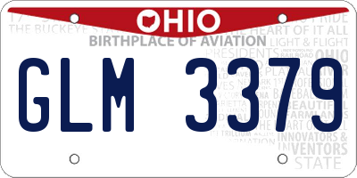 OH license plate GLM3379