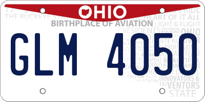OH license plate GLM4050