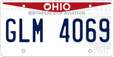 OH license plate GLM4069