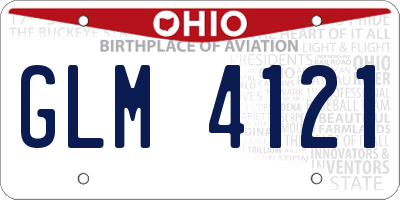 OH license plate GLM4121
