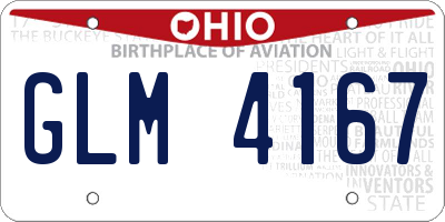 OH license plate GLM4167