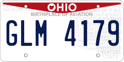 OH license plate GLM4179