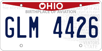 OH license plate GLM4426