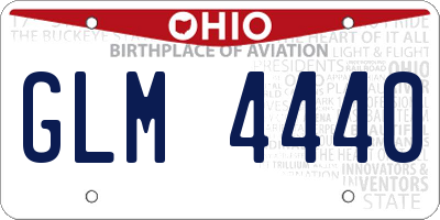 OH license plate GLM4440