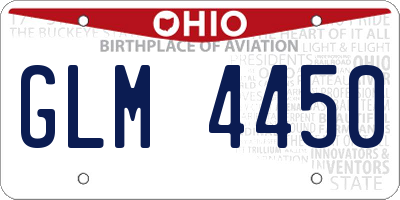 OH license plate GLM4450