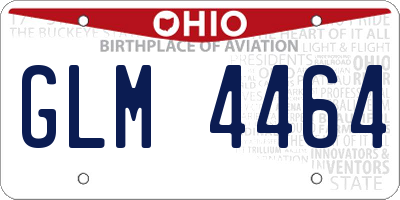 OH license plate GLM4464