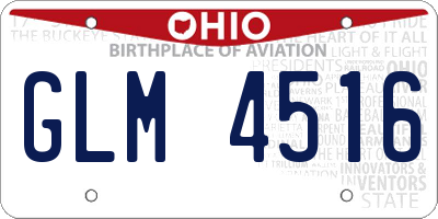 OH license plate GLM4516