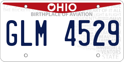 OH license plate GLM4529