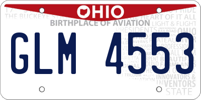 OH license plate GLM4553