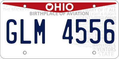 OH license plate GLM4556