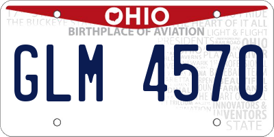 OH license plate GLM4570
