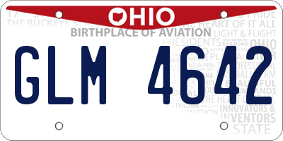 OH license plate GLM4642