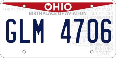 OH license plate GLM4706