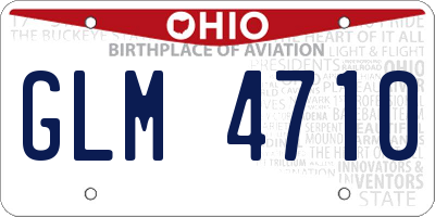 OH license plate GLM4710