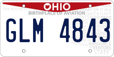 OH license plate GLM4843
