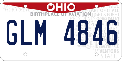 OH license plate GLM4846