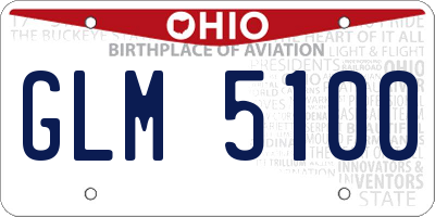OH license plate GLM5100