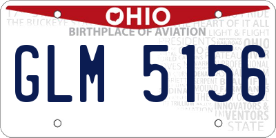 OH license plate GLM5156
