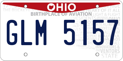 OH license plate GLM5157