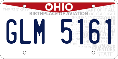 OH license plate GLM5161